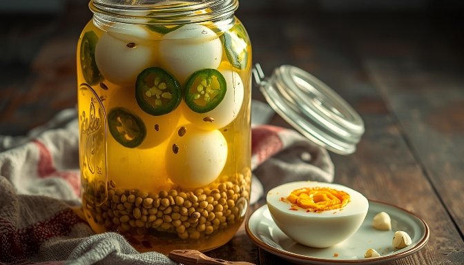 Old Fashioned Jalapeno Pickled Egg Recipe No Sugar
